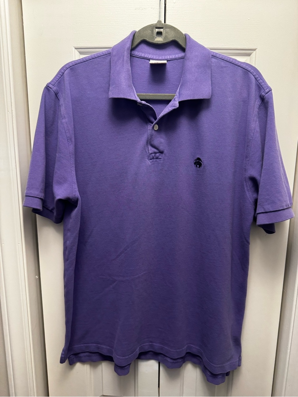Men's Brooks Brothers Purple Polo Shirt - Classic Cotton Short Sleeve